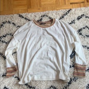 Lulus Multi Color and Cream Top